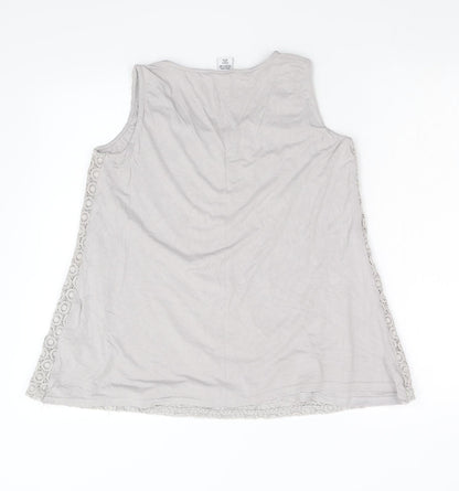 Womens UK Size 10 mamas & papas Grey Basic Tank