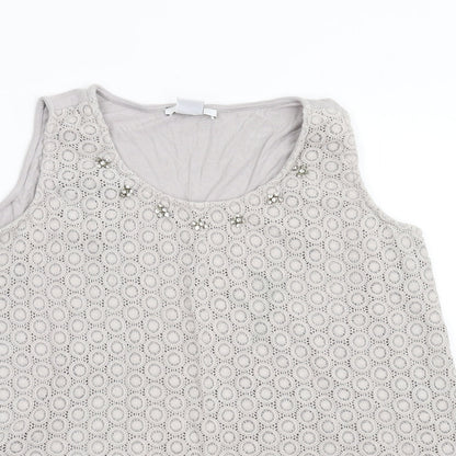 Womens UK Size 10 mamas & papas Grey Basic Tank