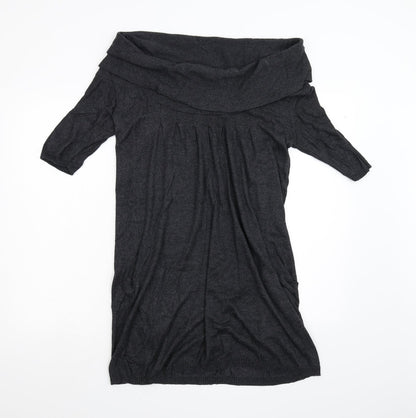 Preworn Womens Grey   Jumper Dress  Size 10