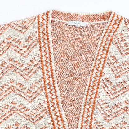 Womens UK Size M NEXT Orange Cape Jumper