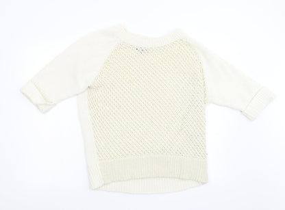 Womens UK Size 16 Soon Ivory Pullover Jumper