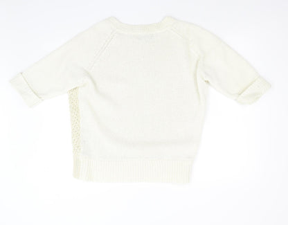 Womens UK Size 16 Soon Ivory Pullover Jumper