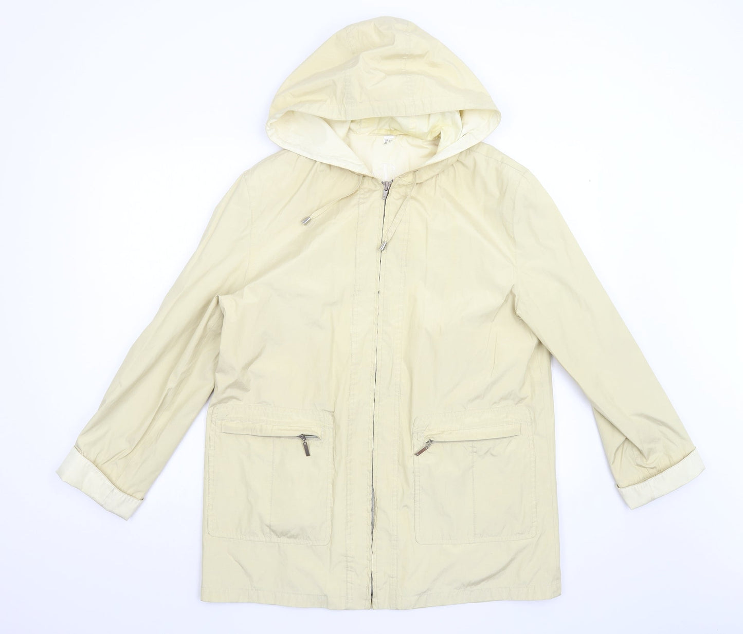 D Day Wear Womens Yellow   Overcoat Coat Size 14