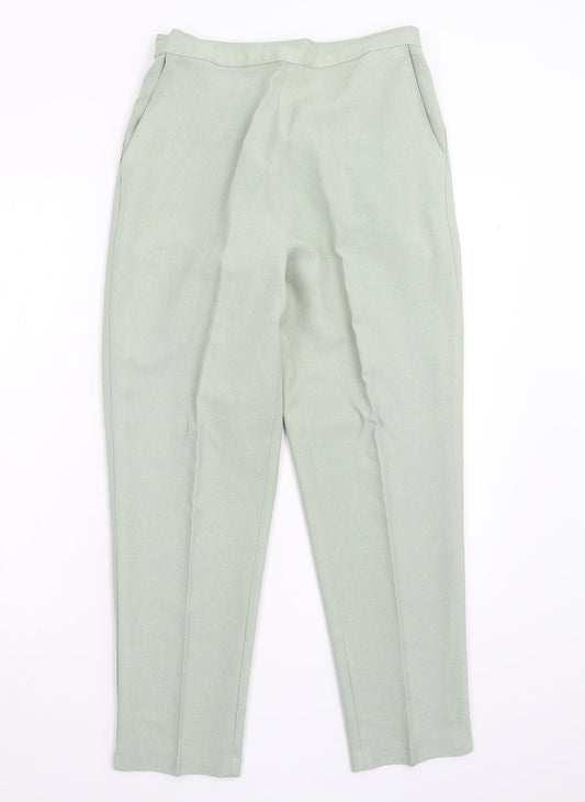 Womens UK Size 12 Preworn Regular Fit  Green Trousers