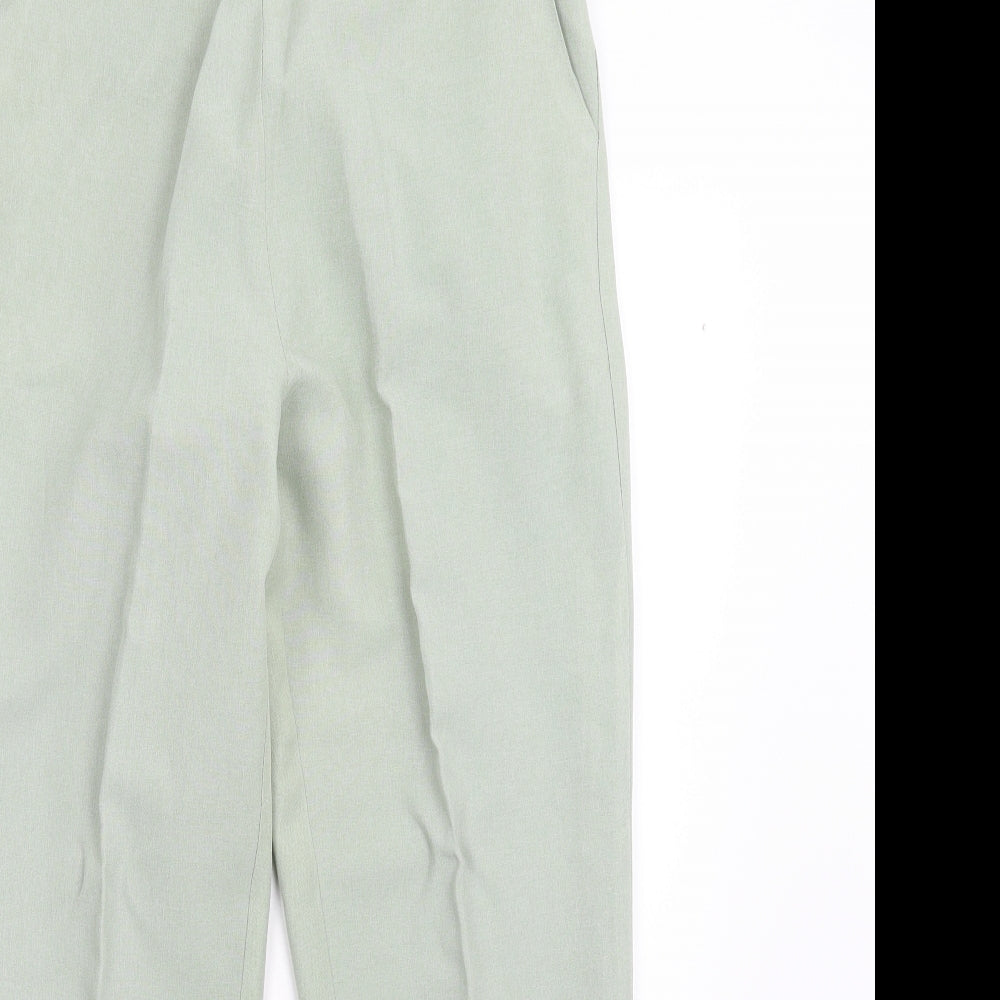 Womens UK Size 12 Preworn Regular Fit  Green Trousers