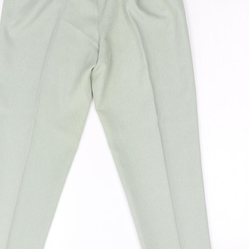 Womens UK Size 12 Preworn Regular Fit  Green Trousers