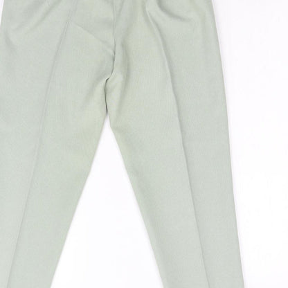 Womens UK Size 12 Preworn Regular Fit  Green Trousers