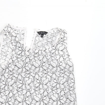 Womens UK Size 10 Matalan White Basic Tank