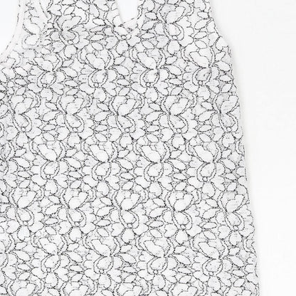 Womens UK Size 10 Matalan White Basic Tank