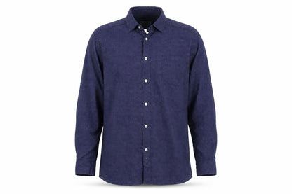 Mens UK Size L George Blue  Button-Up Long Sleeve Casual Shirt