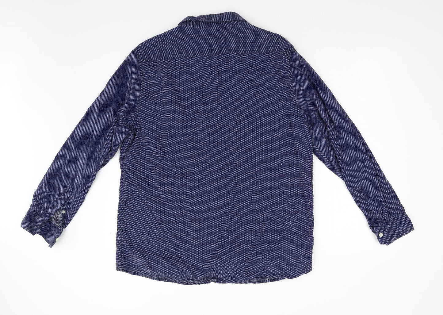 George Mens Blue    Button-Up Size L