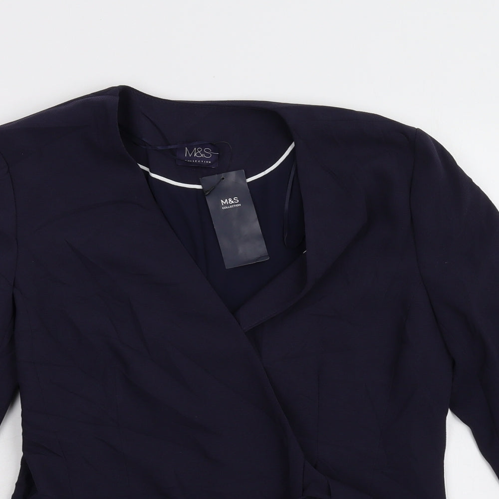 M&S Womens Blue   Jacket Suit Jacket Size 12