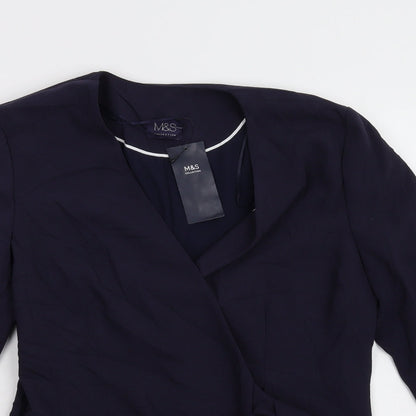M&S Womens Blue   Jacket Suit Jacket Size 12