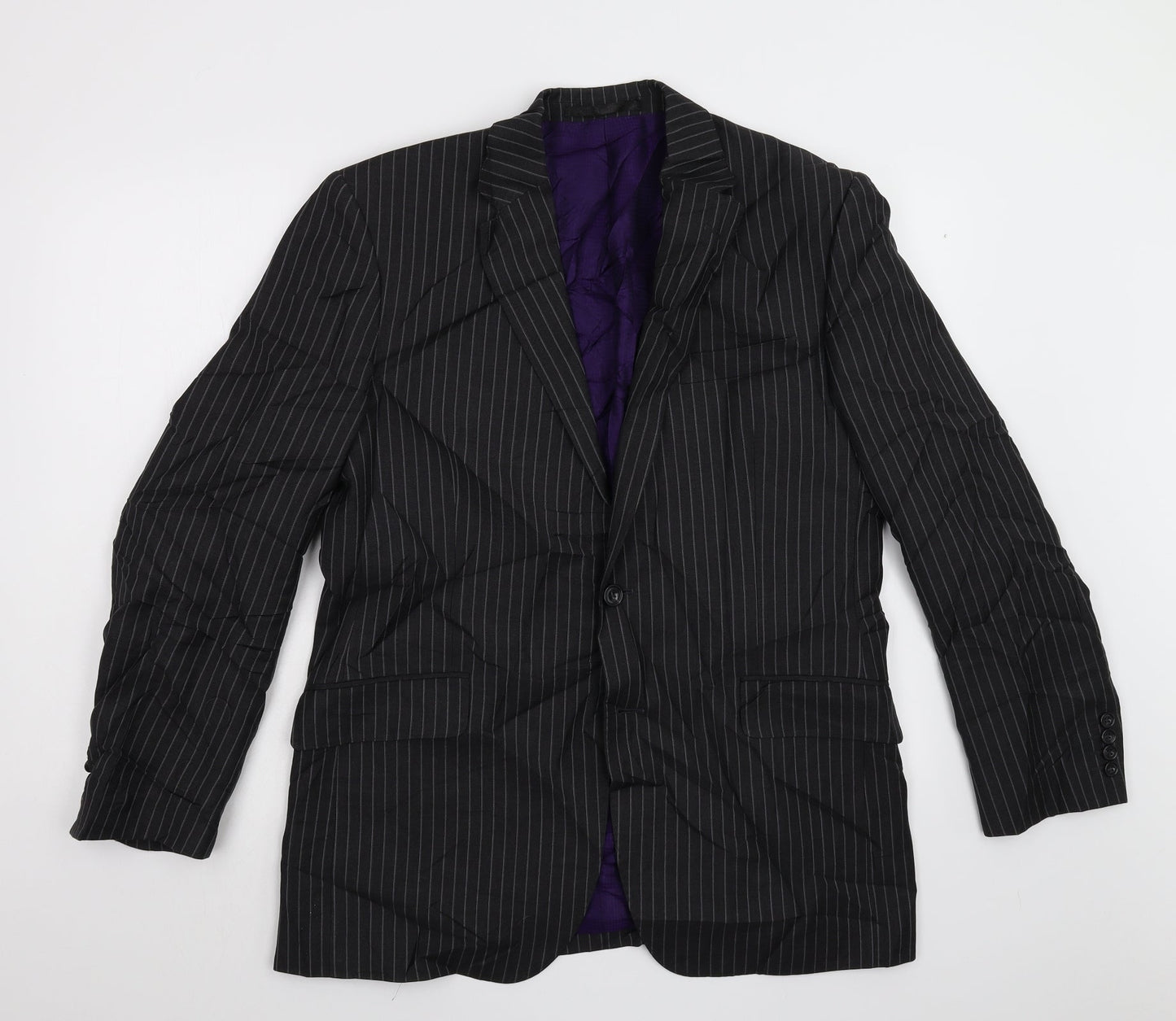 Mens UK Size 40 M&S Regular Black Suit Jacket