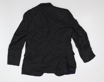Mens UK Size 40 M&S Regular Black Suit Jacket