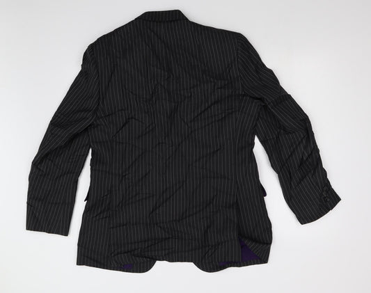 Mens UK Size 40 M&S Regular Black Suit Jacket