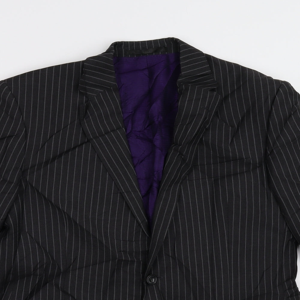 Mens UK Size 40 M&S Regular Black Suit Jacket