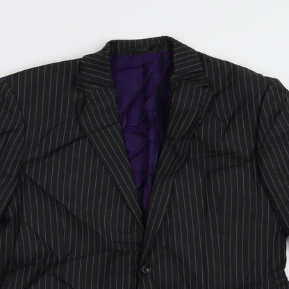 Mens UK Size 40 M&S Regular Black Suit Jacket