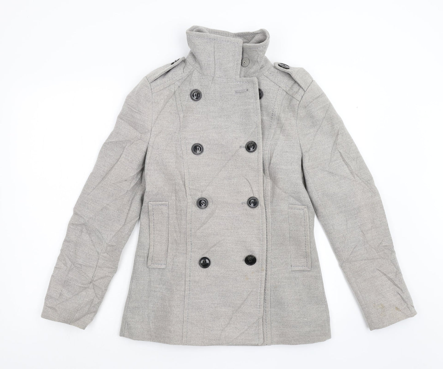 Womens UK Size 8 H&M Grey Jacket