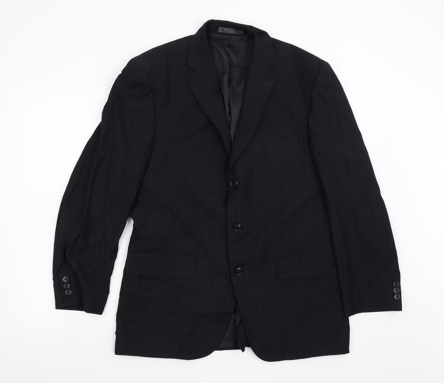 Mens UK Size 40 BHS Regular Black Suit Jacket