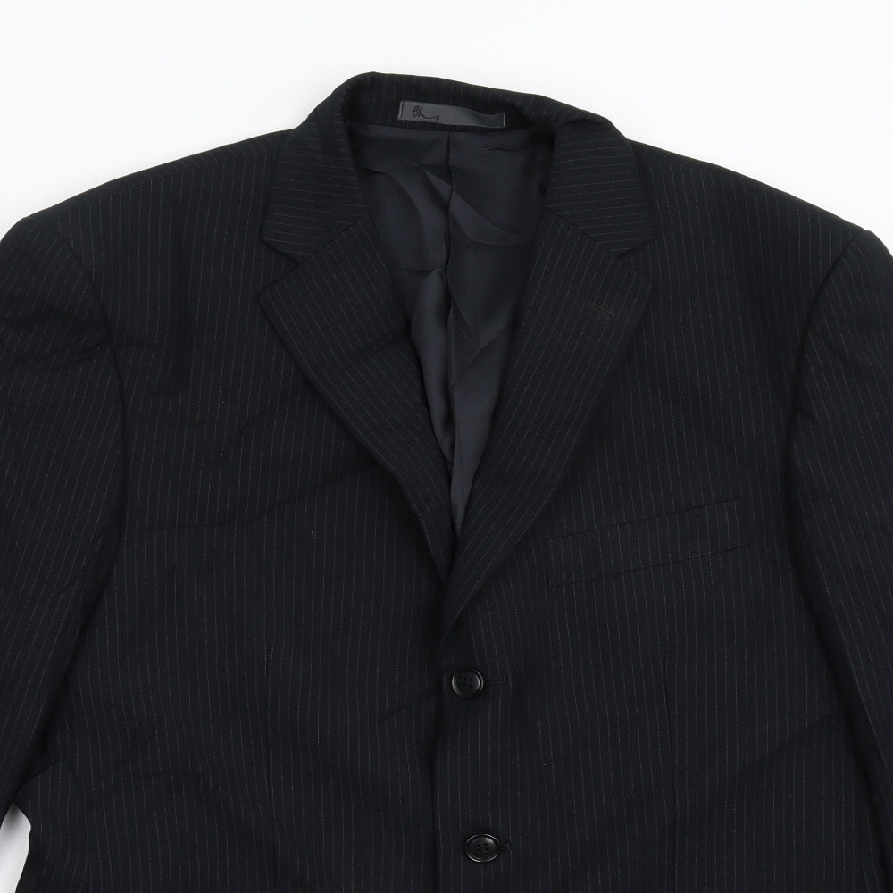 Mens UK Size 40 BHS Regular Black Suit Jacket