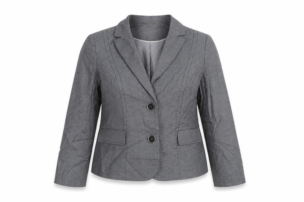 Womens UK Size 14 Debenhams Petites Grey Suit Jacket