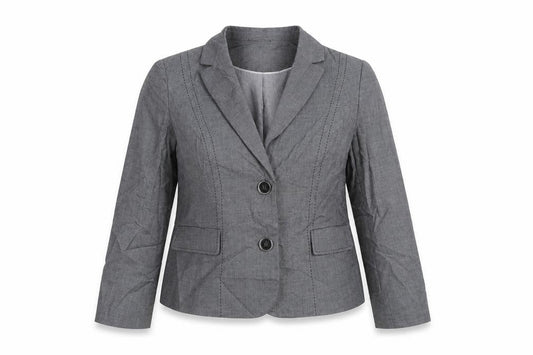 Womens UK Size 14 Debenhams Petites Grey Suit Jacket