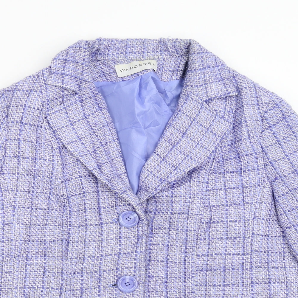 Womens UK Size 12 Wardrobe Regular Blue Suit Jacket