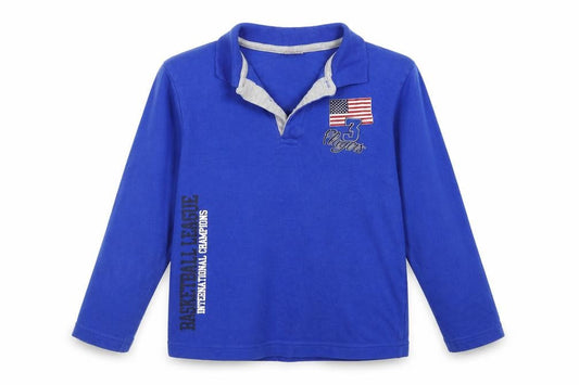 Navi Boys Blue   Pullover Polo Size 7-8 Years