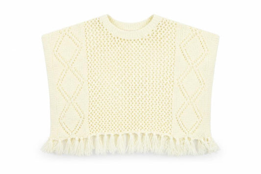 So Fabulous Girls Ivory   Overcoat Poncho Size 3 Years