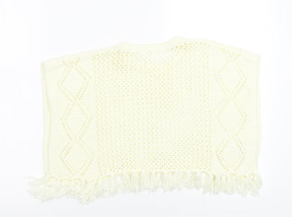 So Fabulous Girls Ivory   Overcoat Poncho Size 3 Years