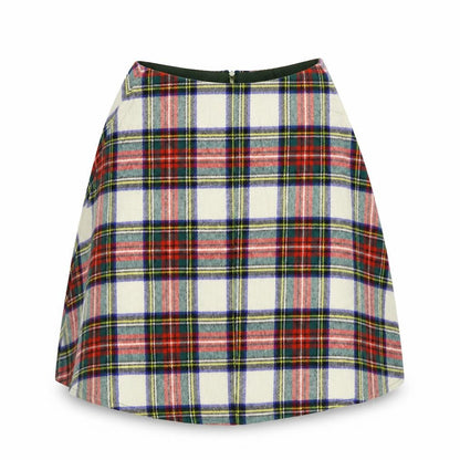 Laird Portch Girls Multicoloured Check  A-Line Skirt Size 12 Years