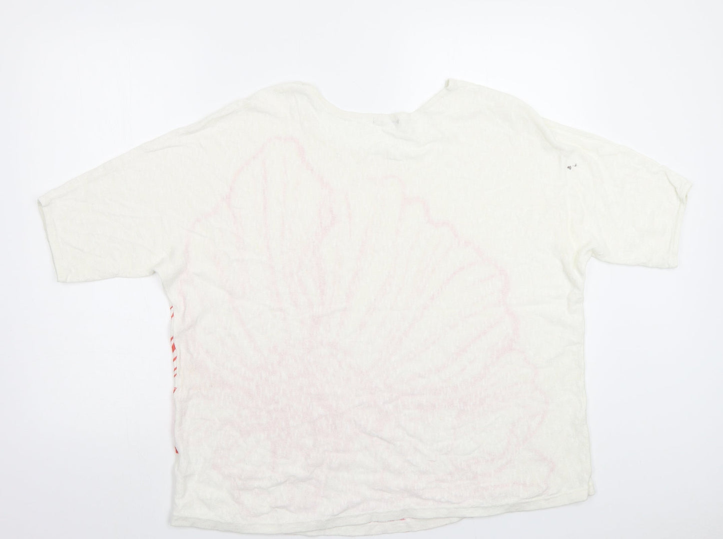 Womens UK Size 12 Roman White Basic Blouse