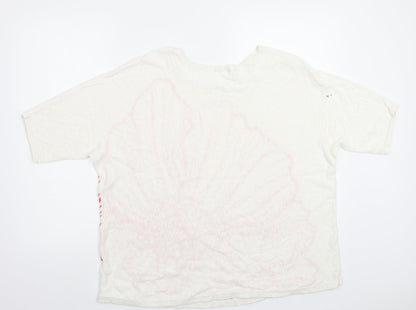 Womens UK Size 12 Roman White Basic Blouse