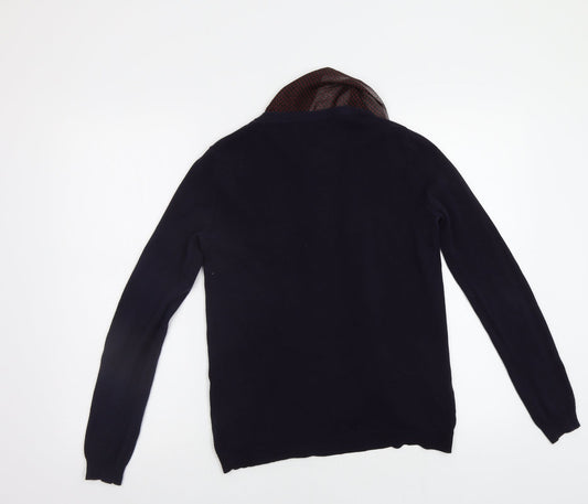 Womens UK Size M MNG Blue Cardigan Jumper