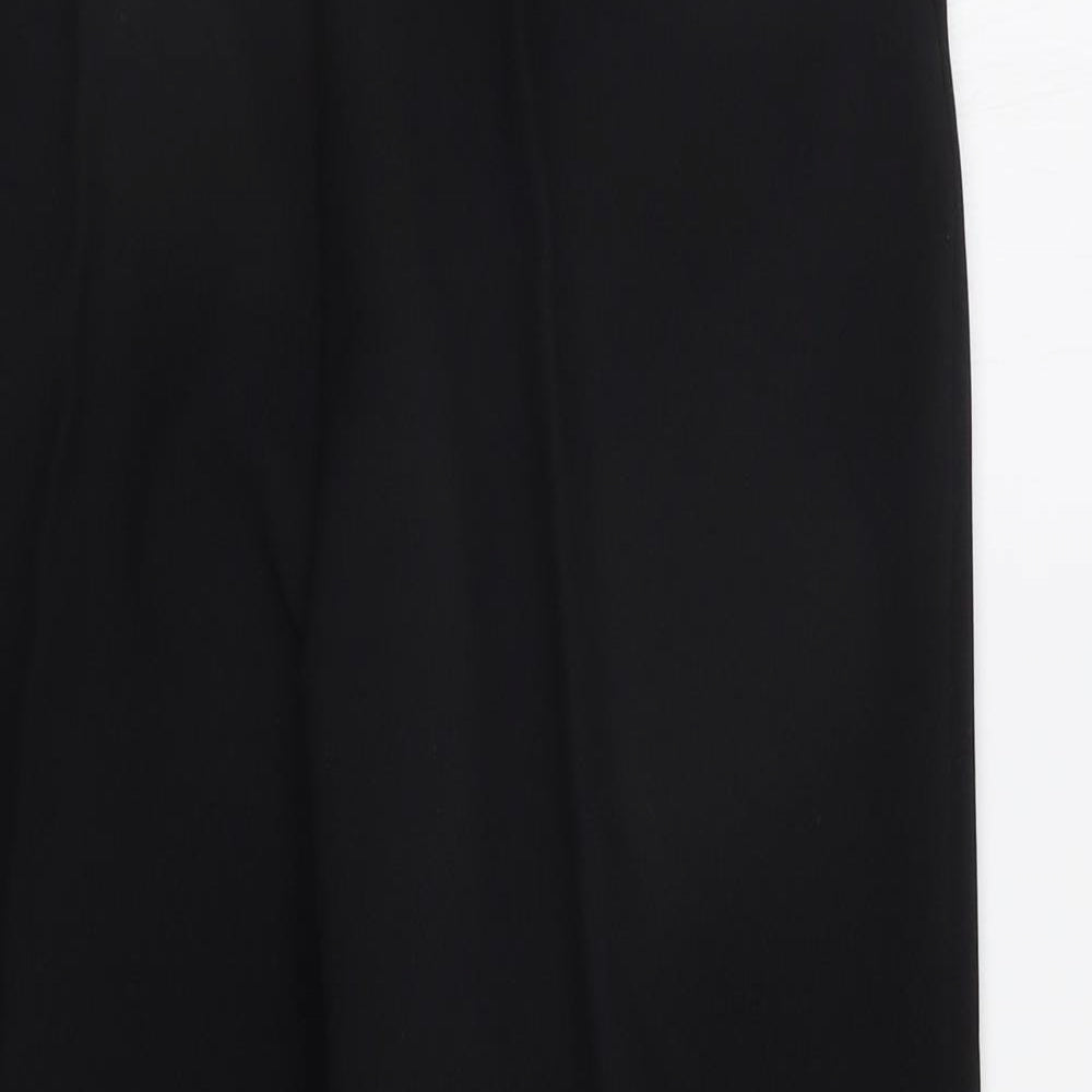 Womens UK Size 14 Preworn Regular Fit  Black Trousers