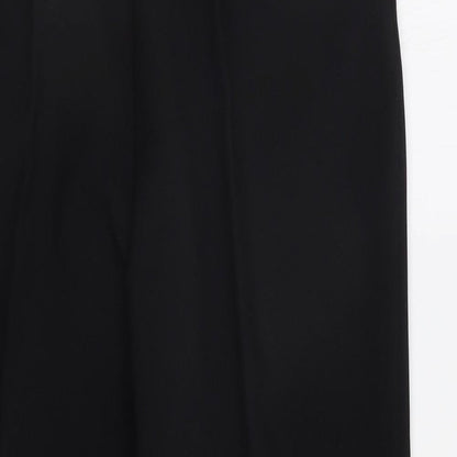 Womens UK Size 14 Preworn Regular Fit  Black Trousers