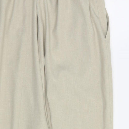 Womens UK Size 20 Canda Regular Fit Cropped Beige Trousers