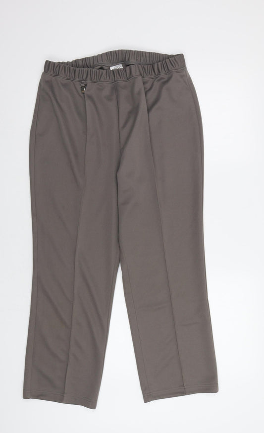 Womens UK Size 12 Damart Regular Fit  Beige Trousers