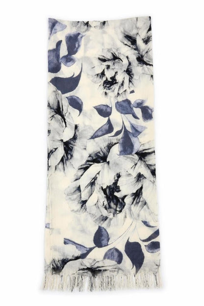 Preworn Womens Beige Floral   Shawl/Wrap