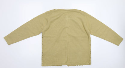 Donna Lewis Womens Beige   Cardigan Jumper Size M