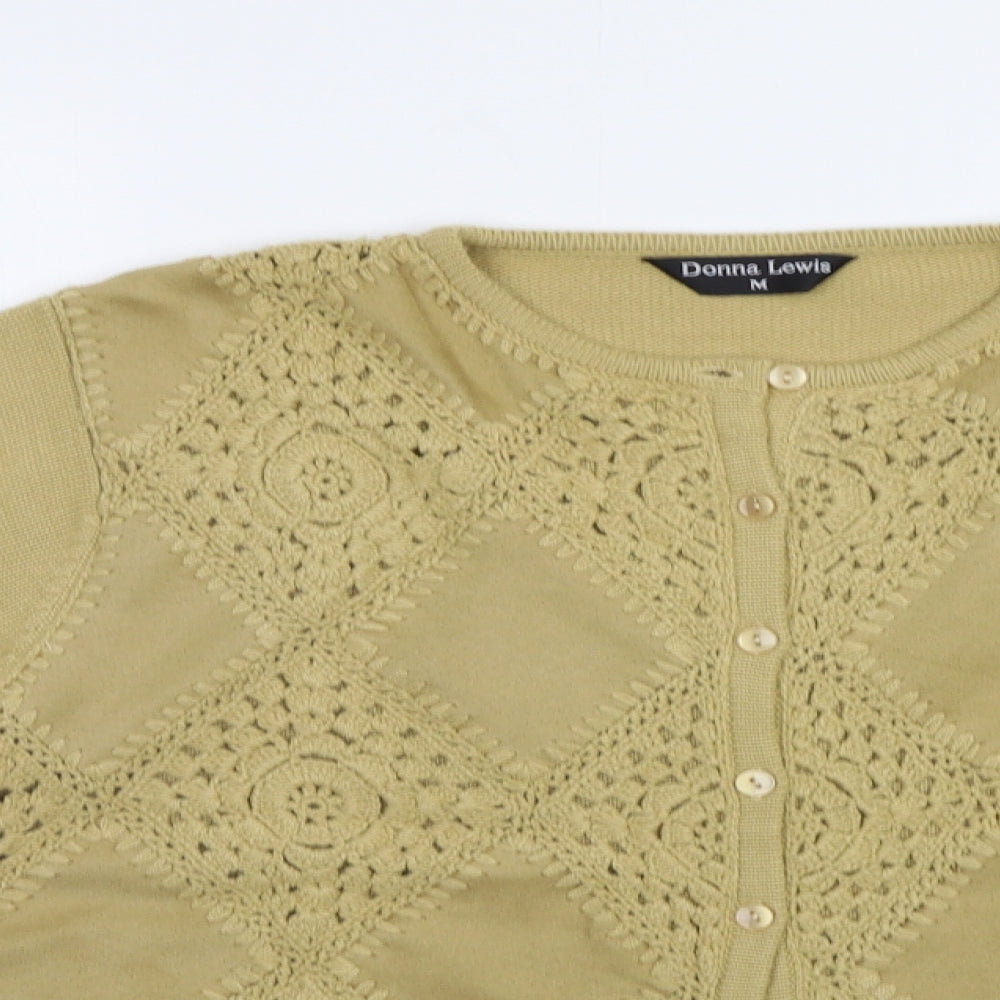 Donna Lewis Womens Beige   Cardigan Jumper Size M