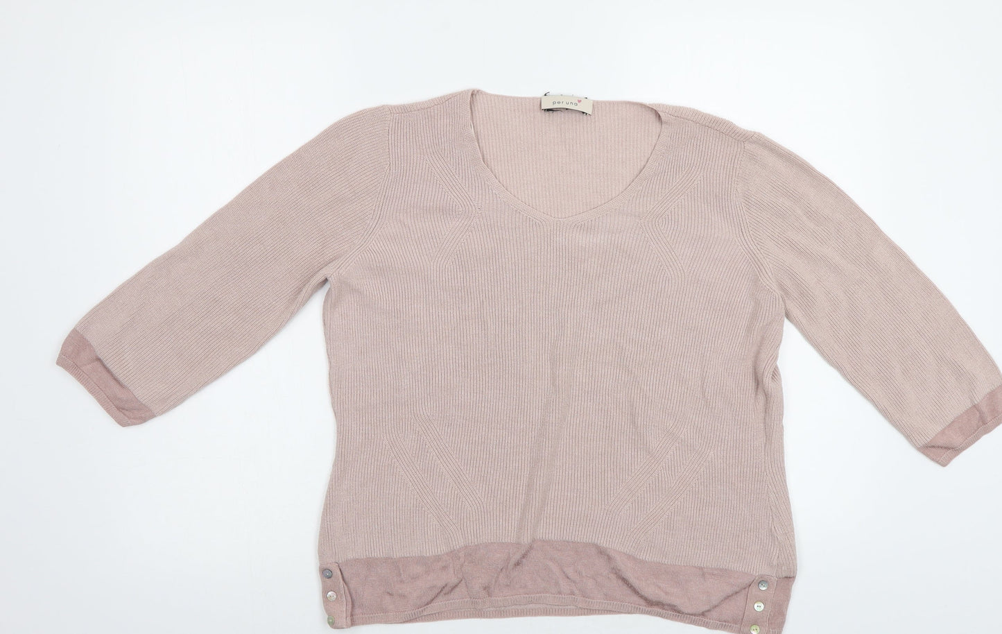 Womens UK Size 16 M&S Pink Pullover Jumper