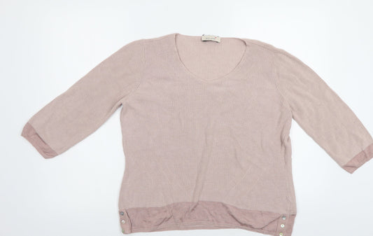 Womens UK Size 16 M&S Pink Pullover Jumper