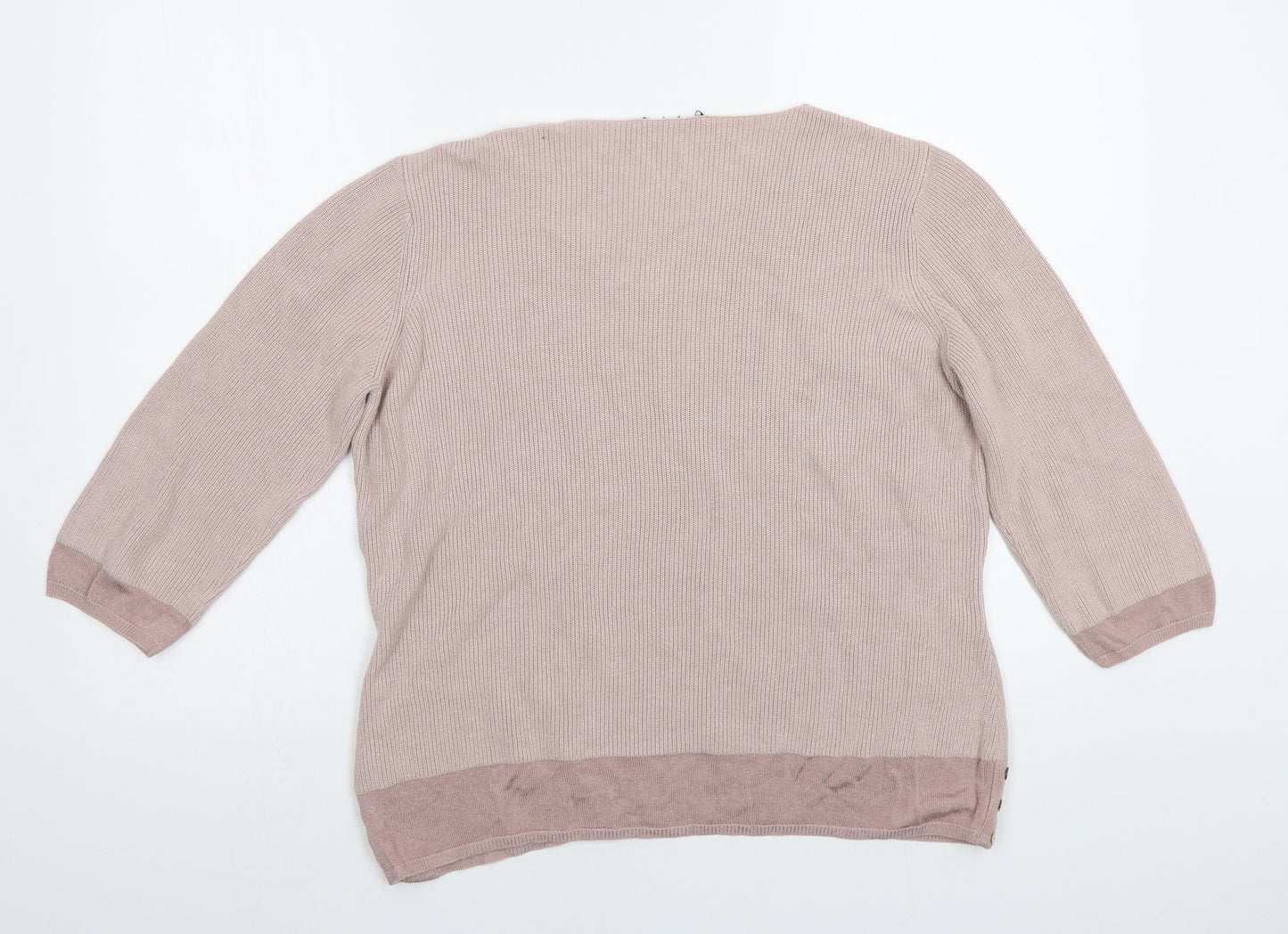 Womens UK Size 16 M&S Pink Pullover Jumper