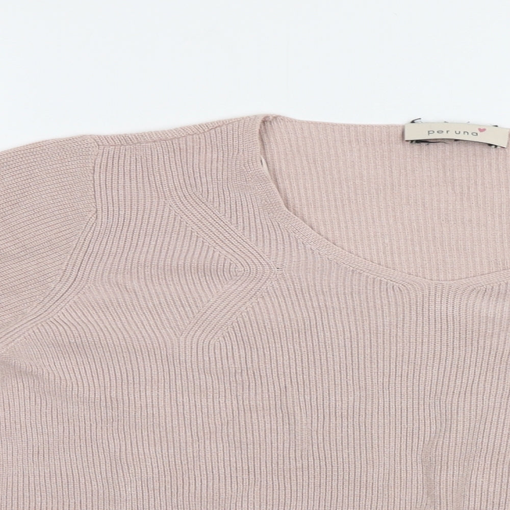 Womens UK Size 16 M&S Pink Pullover Jumper