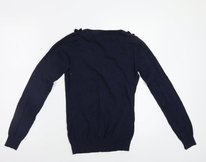Pureco Espin Womens Blue   Cardigan Jumper Size M