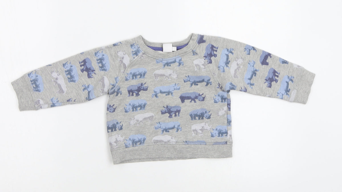 Mini Club Baby Grey   Basic Blouse Size 12 Months