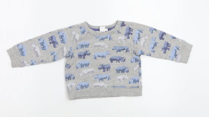 Mini Club Baby Grey   Basic Blouse Size 12 Months