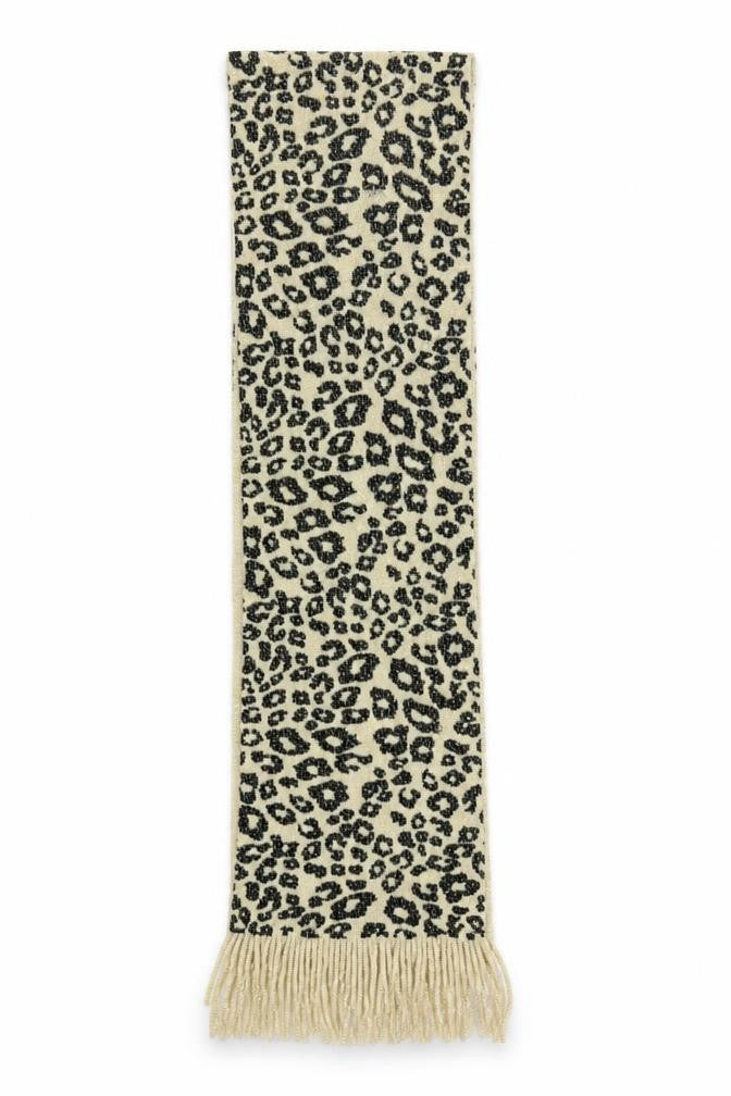 Preworn Girls Beige Animal Print  Scarf Scarves & Wraps Size Regular